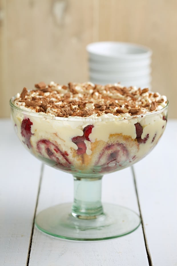 Gluton Free rasberry trifle