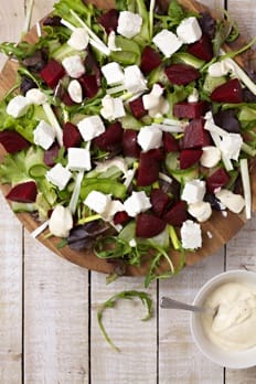 goats cheese and beetroot salad